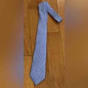 Youth Vineyard Vines Blue “Whale” tie- 100% Silk